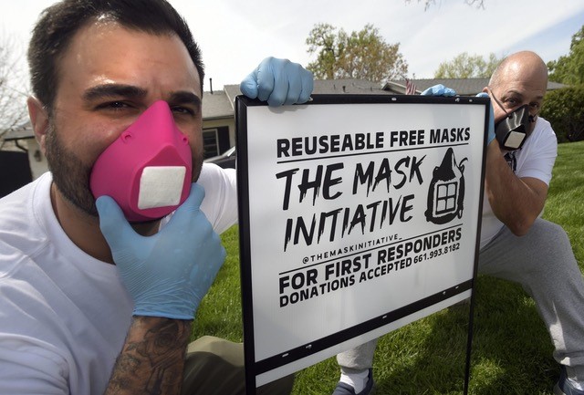 Local 706 Member, Allan Apone and Son Launch Mask Initiative