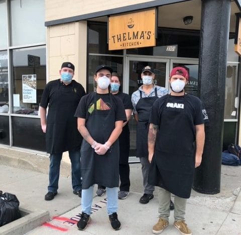 Local 31, Young Workers Pack Meals at Local Restaurant