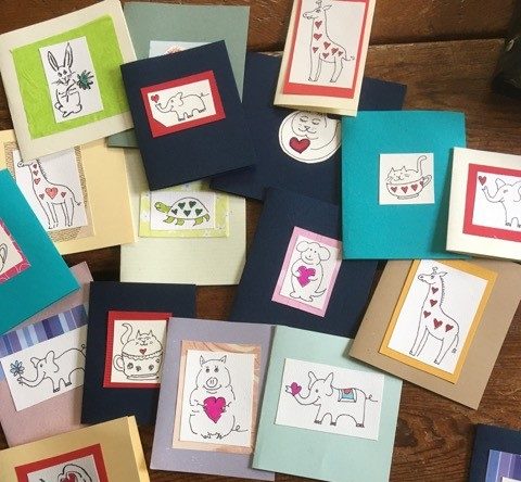 Wardrobe Member, Martha Schermerhorn, Makes Cards for Patients